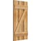 Ekena Millwork Spaced Board-n-Batten Shutters w/Z-Bar, Rough Sawn Western Red Cedar, 17 1/8W x 33H, PR RBS06Z17X033RWR - alternate 2
